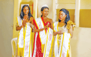 Miss Asia Pacific International Zimbabwe 2025 winners in elegant award dresses celebrating Zimbabwean heritage and culture.