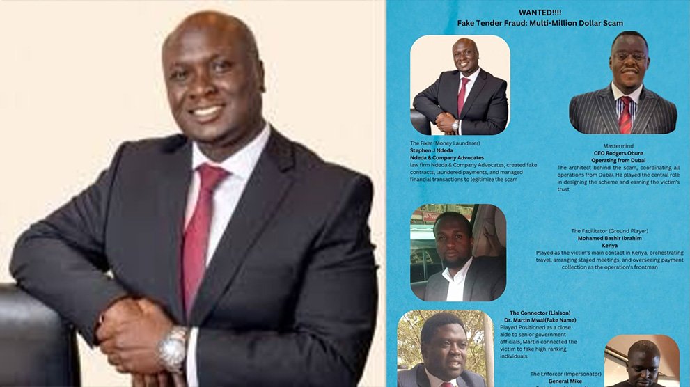 Mohammad Bashir Ibrahim and Stephen Juma Ndeda with friends Inside the $195K E-Voting Tender Scam