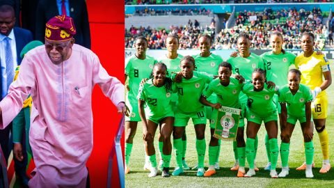 Super-Falcons President Tinubu shows support for the Super Falcons as they gear up for the 2024 WAFCON final against Morocco.