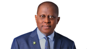 CBN Governor Olayemi Cardoso speaking at a financial policy event.