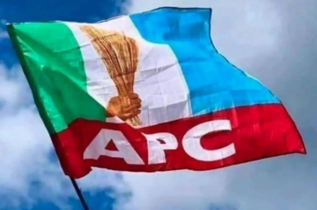APC flag APC flag waving against a clear sky