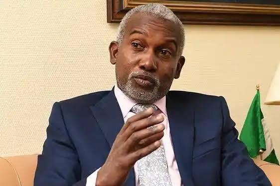 Tuggar Minister Yusuf Tuggar speaking during an interview, with reactions surrounding his rap playlist that excludes any Nigerian artist.