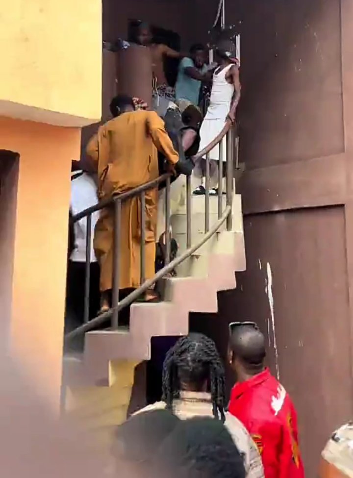Carter efe A viral video shows Carter Efe angrily confronting and beating his neighbor who allegedly turned off his generator at the studio.