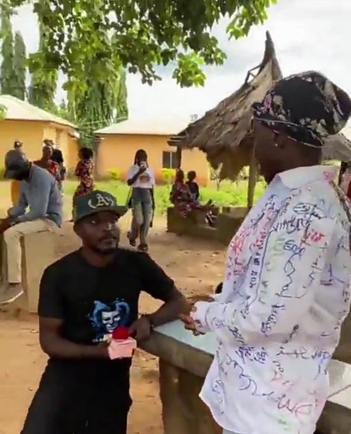 Man rejected by girlfriend A heartbroken man kneeling with a ring as his girlfriend rejects his proposal on her sign-out day, revealing she is pregnant for another man.