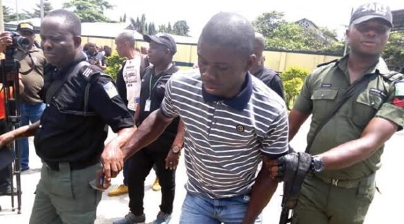 Pastor arrested A shocked crowd gathers outside a church in Port Harcourt after a pastor is exposed for using dark magic to run his ministry.