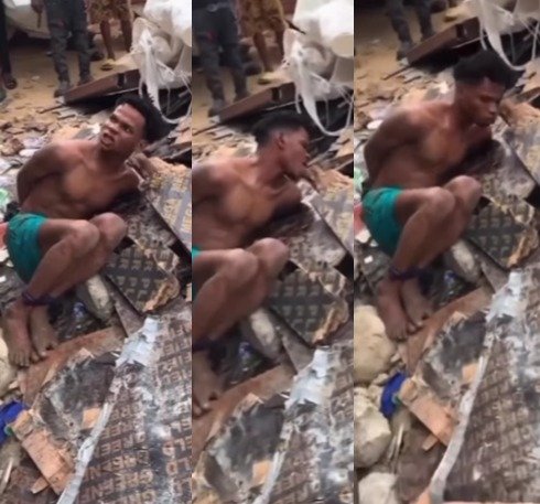 University student runs mad A young university student behaving strangely in public after allegedly running mad from receiving an iPhone gift from his sugar mummy.