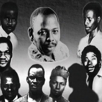 Ken saro wiwa Image of polluted Ogoni river with oil spill, symbolizing the struggles of oil exploration in Niger Delta.