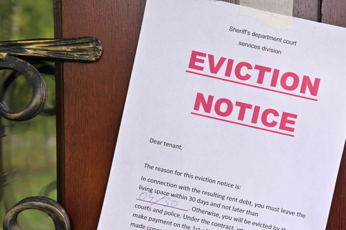 Tenants eviction notices Lagos landlord expressing frustration after tenant refuses to move out despite court order.